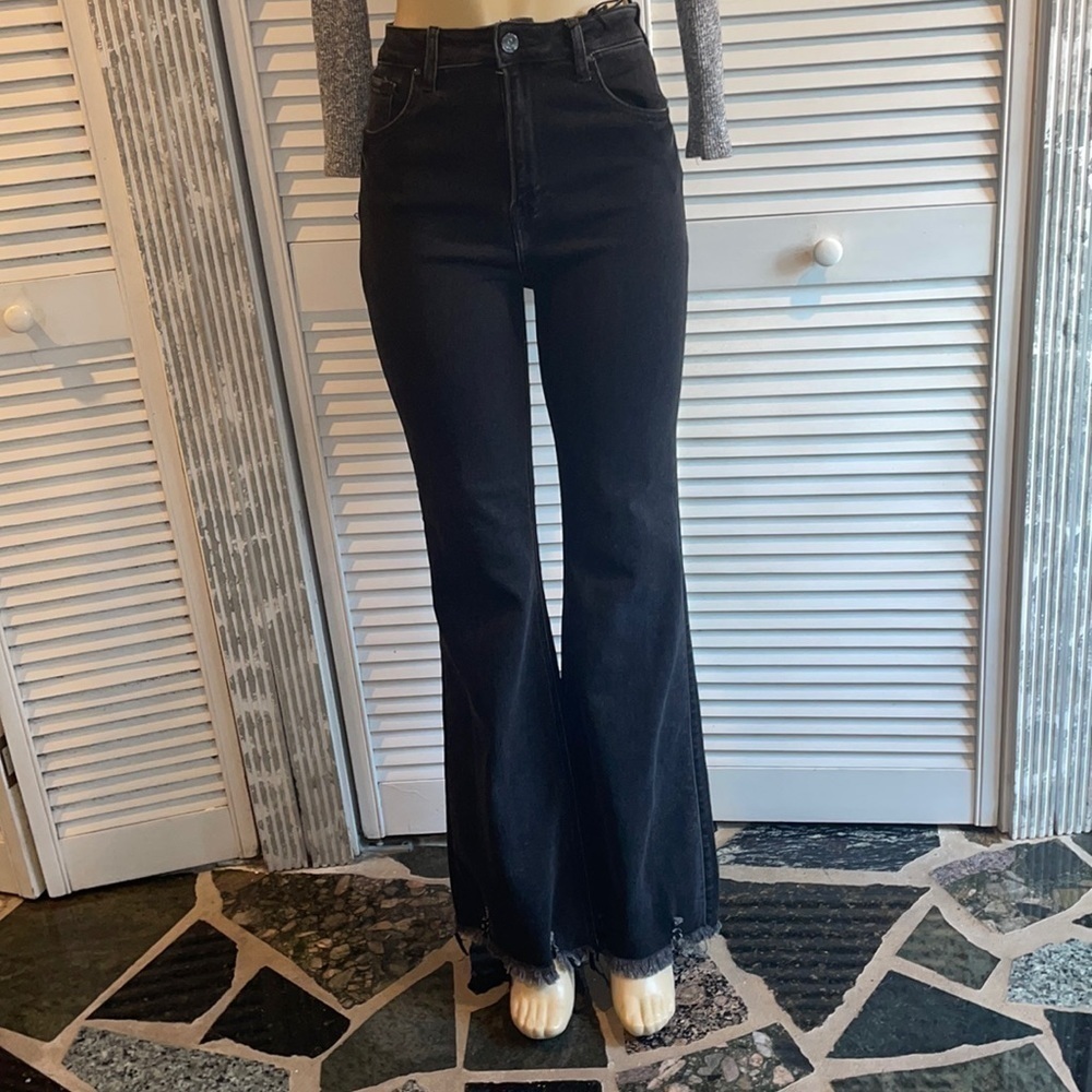 Insane Gene- Revival Black High Rise Super Flare size 11 - Picture 3 of 10